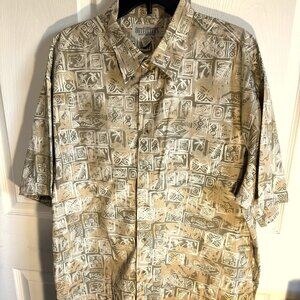 Authentic Outfitters Roundtree & Yorke Mens Short Sleeve Button Down Shirt XL